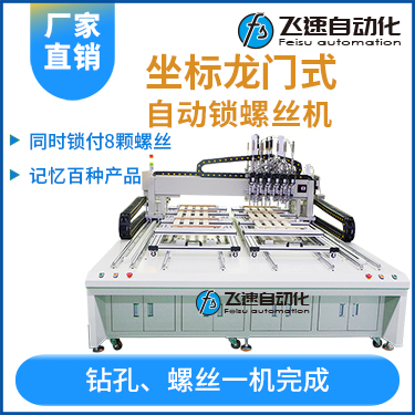 飛速FSZ系列-伺服電機坐標式自動鎖螺絲機，龍門坐標式